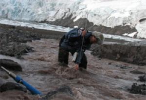 measuring glacier discharge